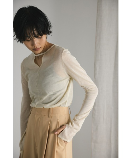 2WAYチョーカーシアーニット