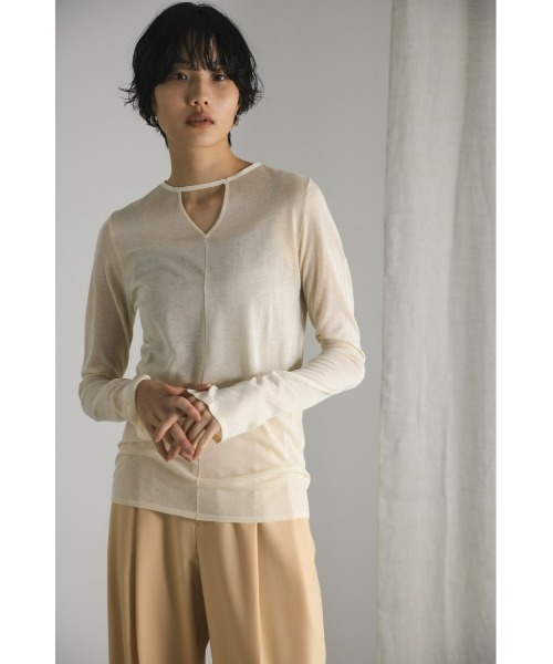 2WAYチョーカーシアーニット