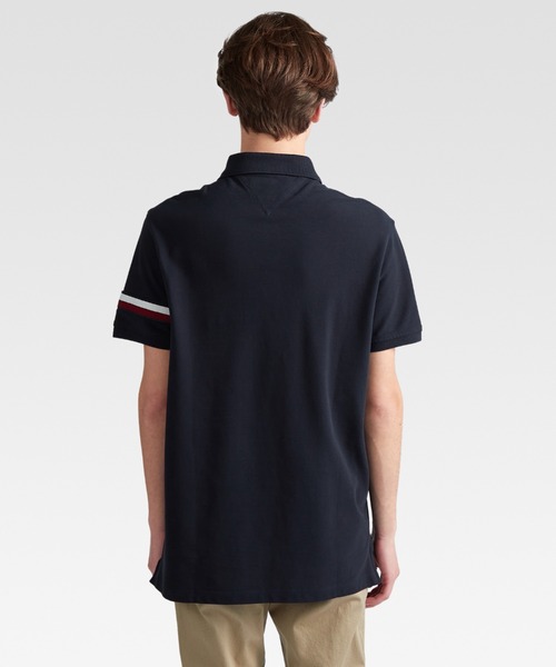 TOMMY HILFIGER（トミーヒルフィガー）の「フラッグロゴレギュラーポロシャツ（ポロシャツ・メンズ・ブルー/ネイビー/ホワイト・SMALL/MEDIUM/LARGE/X-LARGE）」の5枚目の写真