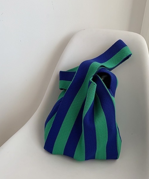 LAC-VERT(ラック・ヴェール)の「ストライプニットトートバッグ(トートバッグ・レディース・その他1/その他2/その他3・FREE)」の17枚目の写真