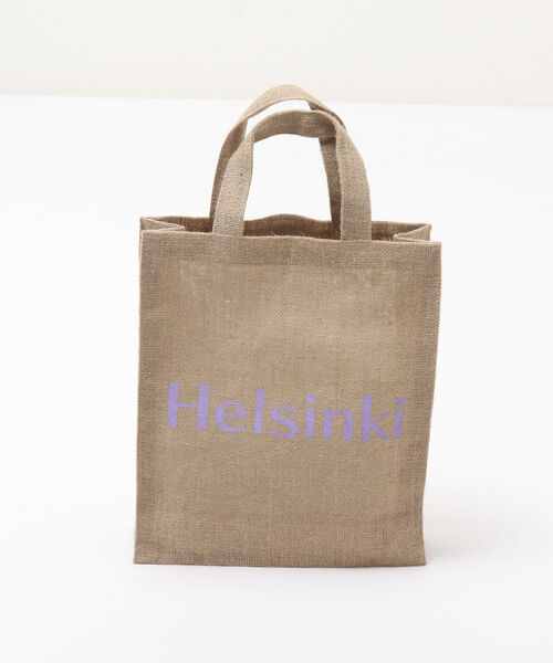 MAISON BENGAL(マイソンベンガル)の「【MAISON BENGAL/ メゾンベンガル】別注ジュートロゴミニトート(トートバッグ・レディース・パープル/ピンク/イエロー・FREE)」の2枚目の写真