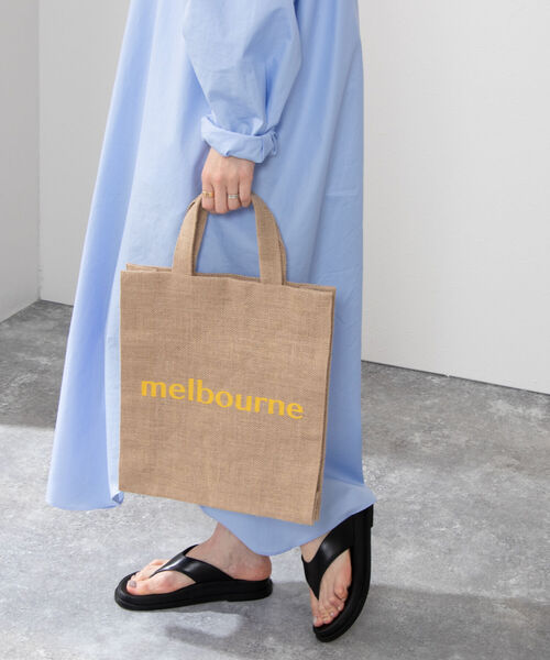 MAISON BENGAL(マイソンベンガル)の「【MAISON BENGAL/ メゾンベンガル】別注ジュートロゴミニトート(トートバッグ・レディース・パープル/ピンク/イエロー・FREE)」の4枚目の写真