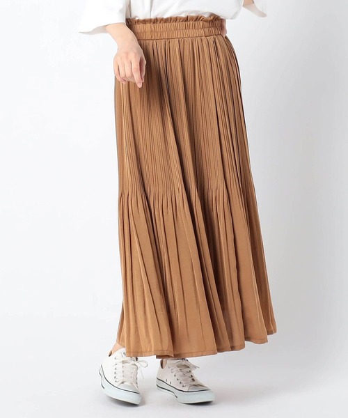 Grand PARK（グランドパーク）の「ヴィンテージサテンスカート（スカート・レディース・ブルー/カーキ/ワイン/キャメル/カーキ系/ネイビー・FREE）」の5枚目の写真