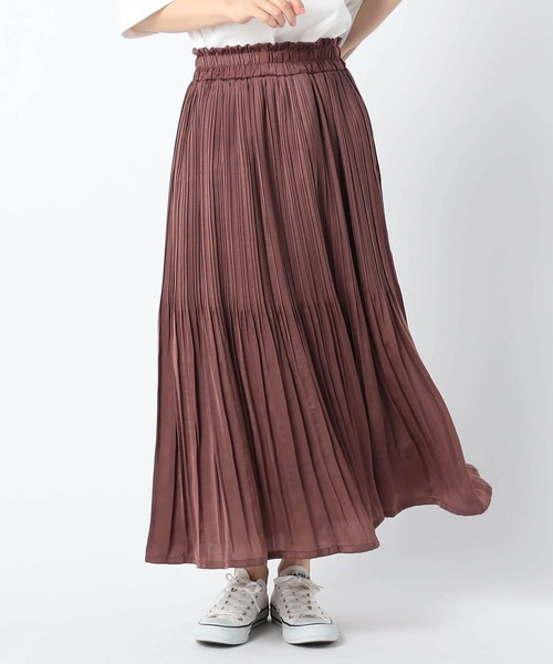 Grand PARK（グランドパーク）の「ヴィンテージサテンスカート（スカート・レディース・ブルー/カーキ/ワイン/キャメル/カーキ系/ネイビー・FREE）」の6枚目の写真