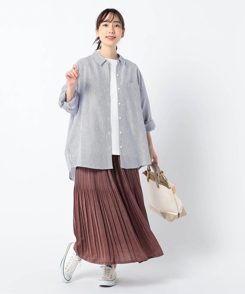 Grand PARK（グランドパーク）の「ヴィンテージサテンスカート（スカート・レディース・ブルー/カーキ/ワイン/キャメル/カーキ系/ネイビー・FREE）」の7枚目の写真