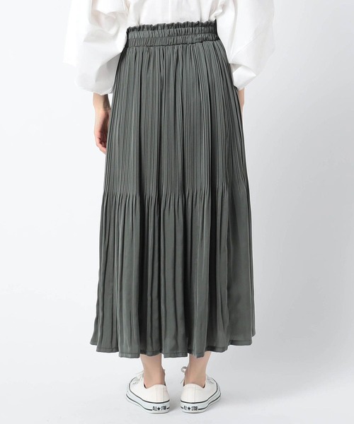 Grand PARK（グランドパーク）の「ヴィンテージサテンスカート（スカート・レディース・ブルー/カーキ/ワイン/キャメル/カーキ系/ネイビー・FREE）」の11枚目の写真