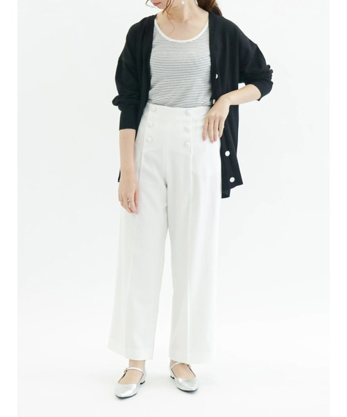 Te chichi（テチチ）の「前後2WAYリブタンクトップ（Tシャツ/カットソー・レディース・ブラック/イエロー/ベージュ/ホワイト・ﾌﾘ-）」の11枚目の写真