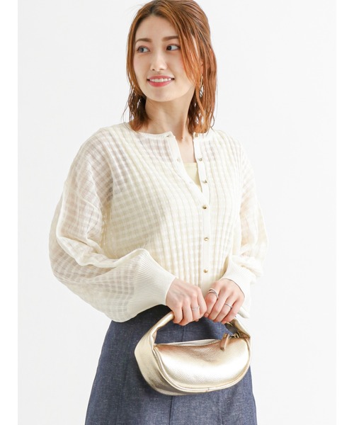 Te chichi（テチチ）の「前後2WAYリブタンクトップ（Tシャツ/カットソー・レディース・ブラック/イエロー/ベージュ/ホワイト・ﾌﾘ-）」の9枚目の写真