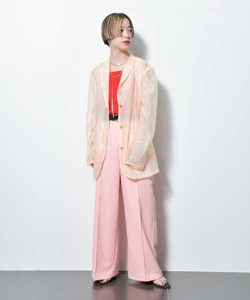 CITYSHOP（シティーショップ）の「AMERICAN SLEEVE CAMI：キャミソール（キャミソール・レディース・レッド/ベージュ/ブラック・FREE）」の7枚目の写真