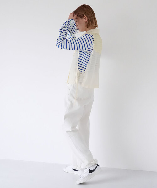 SLOBE citron.（スローブシトロン）の「SLOBE citron.カーブデニム（デニムパンツ・レディース・アイボリー・36/38）」の5枚目の写真