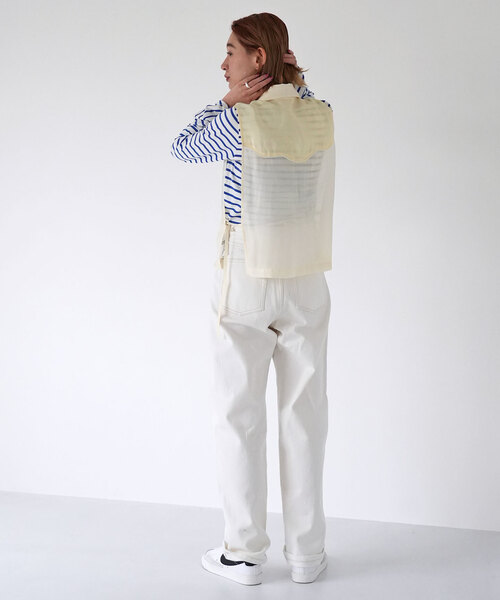 SLOBE citron.（スローブシトロン）の「SLOBE citron.カーブデニム（デニムパンツ・レディース・アイボリー・36/38）」の6枚目の写真