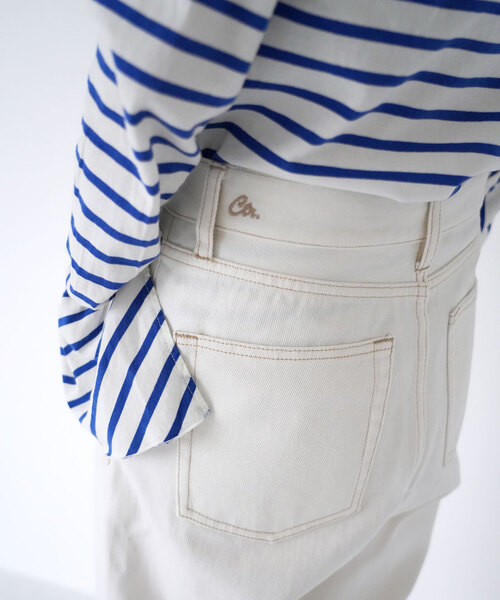 SLOBE citron.（スローブシトロン）の「SLOBE citron.カーブデニム（デニムパンツ・レディース・アイボリー・36/38）」の10枚目の写真