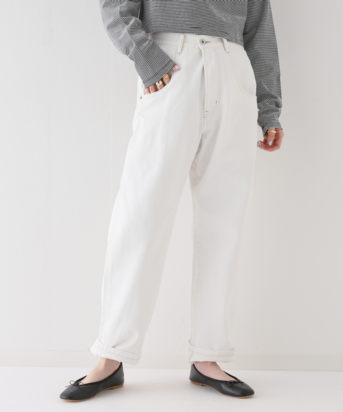 SLOBE citron.（スローブシトロン）の「SLOBE citron.カーブデニム（デニムパンツ・レディース・アイボリー・36/38）」の15枚目の写真