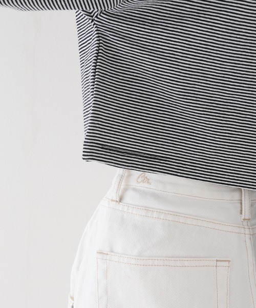 SLOBE citron.（スローブシトロン）の「SLOBE citron.カーブデニム（デニムパンツ・レディース・アイボリー・36/38）」の16枚目の写真