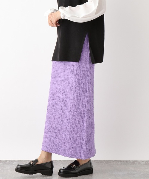 LEPSIM（レプシィム）の「フクレジャガードナロースカート 182905