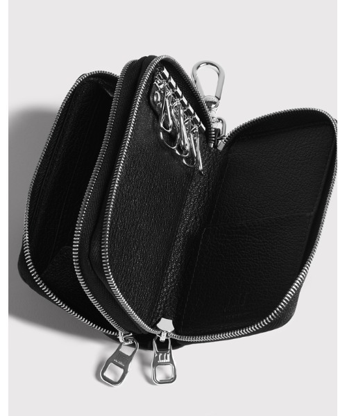 dunhill（ダンヒル）の「デューク ファインレザー キーケース＆コインパース / DUKE FINE LEATHER KEY CASE & COIN PURSE（キーケース/キーアクセサリー・メンズ・ブラック・ONE SIZE）」の2枚目の写真