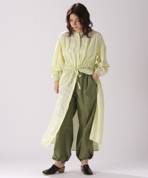 niko and...（ニコアンド）の「【Chill Pants】ドライチルイージーミリパンツ（カーゴパンツ・レディース・ブラック/ベージュ/カーキ/サックスブルー/パープル/サーモンピンク・FREE）」の9枚目の写真