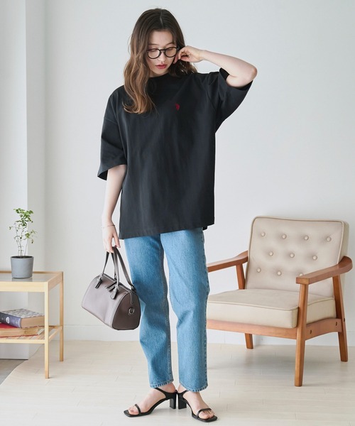 U.S. POLO ASSN.（ユーエスポロアッスン）の「∴WEGO/【26春夏/待望の再入荷！】U.S. POLO ASSN.別注ヘビーウエイトBIGTシャツ（Tシャツ/カットソー・メンズ・ブラック/ネイビー/ホワイト/グレー系その他/その他2/その他1/ホワイト系その他5/グレー・LARGE/MEDIUM/X-LARGE）」の16枚目の写真