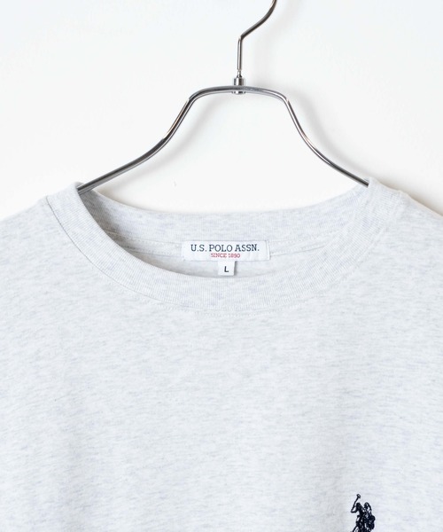 U.S. POLO ASSN.（ユーエスポロアッスン）の「∴WEGO/【26春夏/待望の再入荷！】U.S. POLO ASSN.別注ヘビーウエイトBIGTシャツ（Tシャツ/カットソー・メンズ・ブラック/ネイビー/ホワイト/グレー系その他/その他2/その他1/ホワイト系その他5/グレー・LARGE/MEDIUM/X-LARGE）」の9枚目の写真