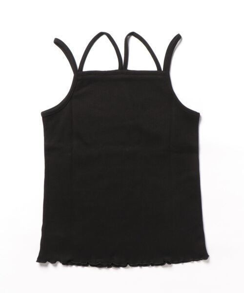 POU DOU DOU（プードゥドゥ）の「ダブルストラップキャミソール（キャミソール・レディース・ブラック/カーキ/オフホワイト/イエロー×グリーン・3）」の13枚目の写真