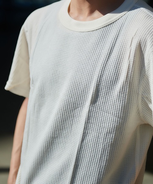 JEMORGAN(ジェーイーモーガン)の「【JEMORGAN / ジェーイーモーガン】サーマルクルーネック半袖Tシャツ(Tシャツ/カットソー・メンズ・ホワイト/ブラック/ナチュラル/杢グレー/カーキ/ネイビー・L/XL/M/S)」の5枚目の写真