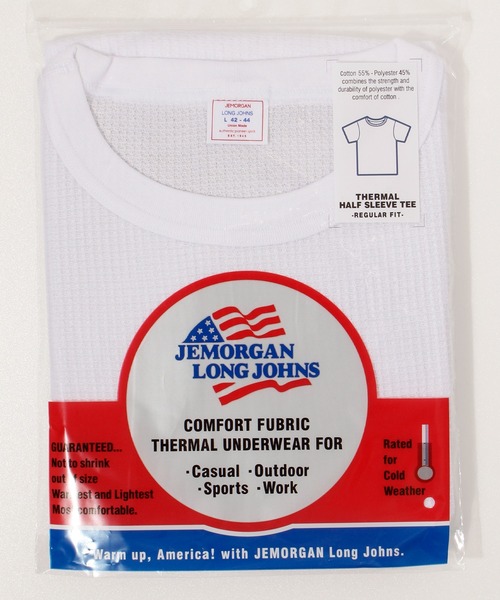 JEMORGAN(ジェーイーモーガン)の「【JEMORGAN / ジェーイーモーガン】サーマルクルーネック半袖Tシャツ(Tシャツ/カットソー・メンズ・ホワイト/ブラック/ナチュラル/杢グレー/カーキ/ネイビー・L/XL/M/S)」の9枚目の写真