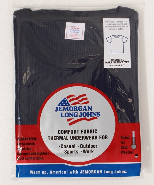 JEMORGAN(ジェーイーモーガン)の「【JEMORGAN / ジェーイーモーガン】サーマルクルーネック半袖Tシャツ(Tシャツ/カットソー・メンズ・ホワイト/ブラック/ナチュラル/杢グレー/カーキ/ネイビー・L/XL/M/S)」の7枚目の写真