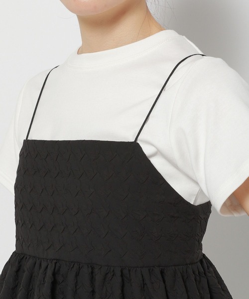 LOWRYS FARM（ローリーズファーム）の「エンボスキャミチュニック　704161（チュニック・レディース・ブルー/アイボリー/ブラック・FREE）」の11枚目の写真