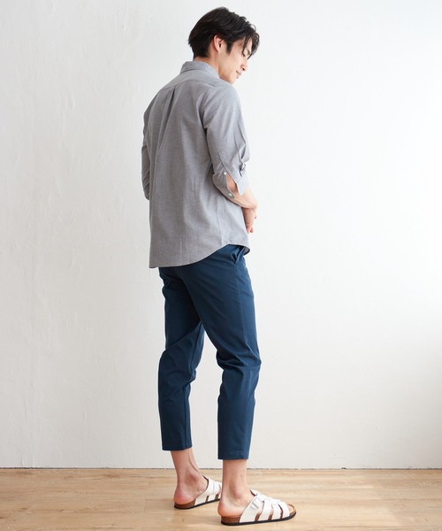 ikka（イッカ）の「７ブブロッキングキリカエシャツ（シャツ/ブラウス・メンズ・ホワイト/ネイビー/グレー・M/L/XL/S）」の17枚目の写真