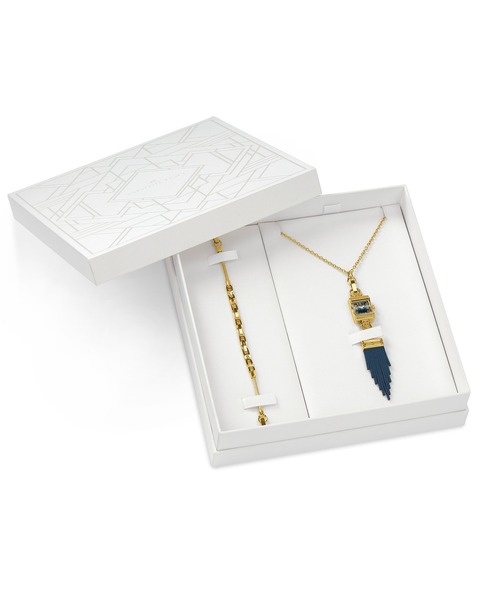 HAMILTON（ハミルトン）の「HAMILTON [ハミルトン] 腕時計 Lady Hamilton （レディハミルトン） Necklace クオーツ 19MM マザーオブパール/グリーン/ブルー×ローズゴールド/シルバー/イエローゴールド（アナログ腕時計・レディース・ホワイト/グリーン/ブルー・FREE）」の11枚目の写真