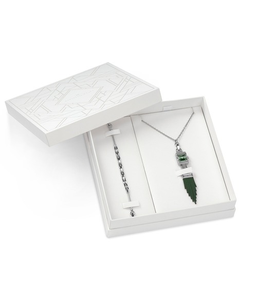 HAMILTON（ハミルトン）の「HAMILTON [ハミルトン] 腕時計 Lady Hamilton （レディハミルトン） Necklace クオーツ 19MM マザーオブパール/グリーン/ブルー×ローズゴールド/シルバー/イエローゴールド（アナログ腕時計・レディース・ホワイト/グリーン/ブルー・FREE）」の15枚目の写真