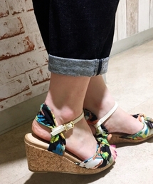 LE TALON | ◇7CMリボンウエッジサンダル(サンダル)