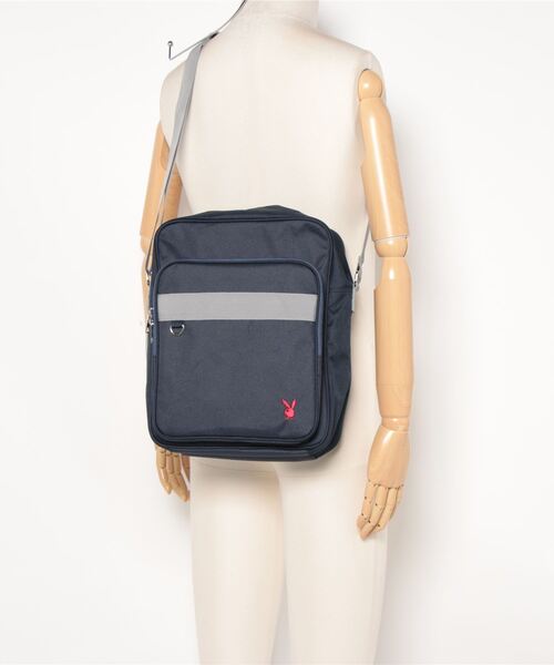 PLAYBOY（プレイボーイ）の「【PLAY BOY/プレイボーイ】斜めがけスクールバッグ　ショルダーバッグ（ショルダーバッグ・レディース・ネイビー/ブラック・FREE）」の15枚目の写真