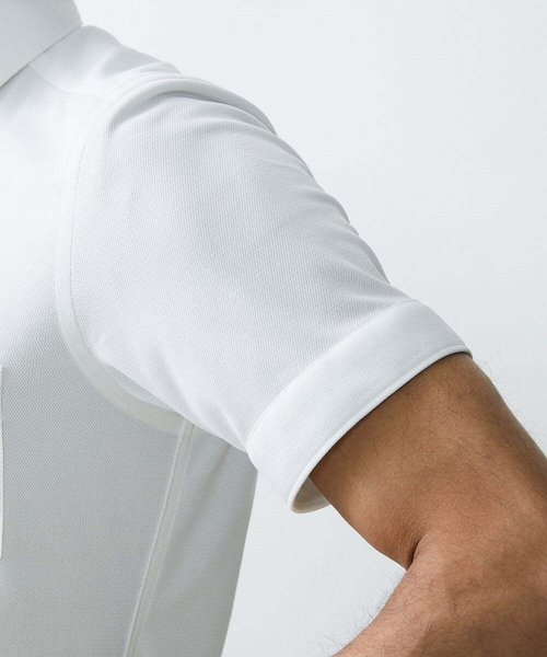 MICHEL KLEIN HOMME   （ミッシェルクランオム）の「【2023年モデル】《日本製》イージーケア半袖ドレスシャツ（シャツ/ブラウス・メンズ・ホワイト/ネイビー・LARGE/MEDIUM/X-LARGE）」の11枚目の写真