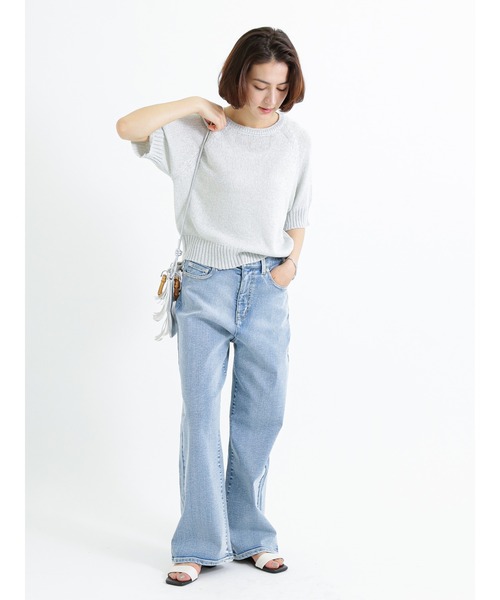 Te chichi(テチチ)の「ワイドデニムパンツ(デニムパンツ・レディース・ブルー/サックスブルー・M/S)」の20枚目の写真