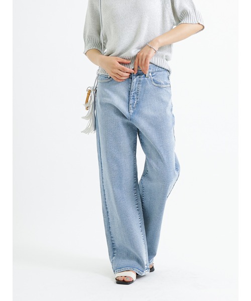 Te chichi(テチチ)の「ワイドデニムパンツ(デニムパンツ・レディース・ブルー/サックスブルー・M/S)」の22枚目の写真