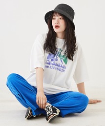 CUBE SUGAR | OE天竺カットソーアウトドアグラフィックTシャツ(Tシャツ/カットソー)