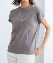 ＵＶカット綿１００％フライス素材フレンチスリーブＴシャツ