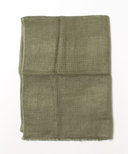 チャイハネ（チャイハネ）の「【チャイハネ】リネーシャストール（ストール/ショール・レディース・ホワイト/ブラウン/カーキ/ブラック・FREE）」の15枚目の写真