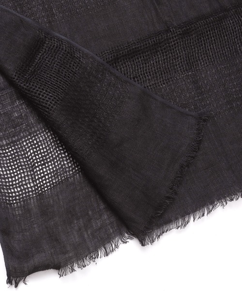 チャイハネ（チャイハネ）の「【チャイハネ】リネーシャストール（ストール/ショール・レディース・ホワイト/ブラウン/カーキ/ブラック・FREE）」の13枚目の写真