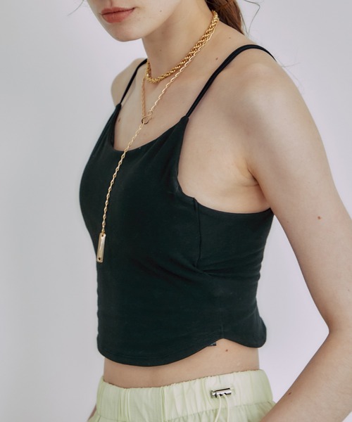 PUBLIC TOKYO（パブリックトウキョウ）の「【高知県産】バックオープンブラトップ/バックストリングキャミソール/カップイン（キャミソール・レディース・ホワイト/ブラック・FREE）」の4枚目の写真