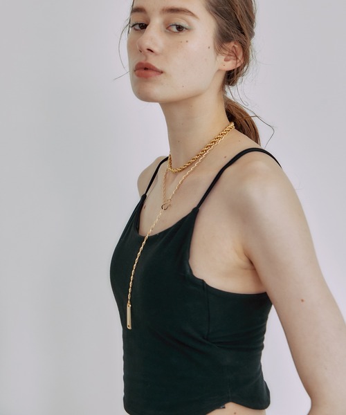 PUBLIC TOKYO（パブリックトウキョウ）の「【高知県産】バックオープンブラトップ/バックストリングキャミソール/カップイン（キャミソール・レディース・ホワイト/ブラック・FREE）」の13枚目の写真