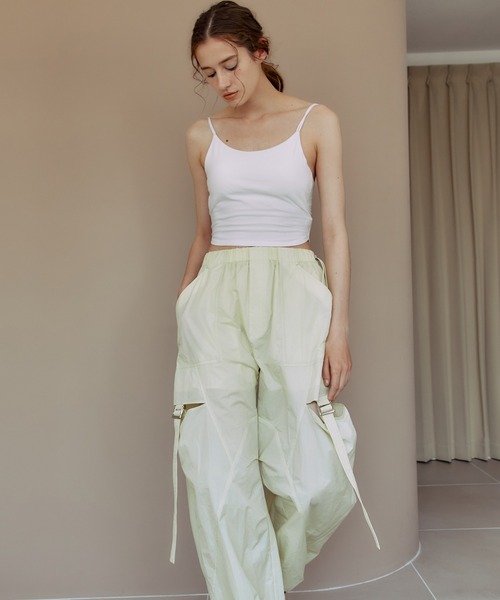 PUBLIC TOKYO（パブリックトウキョウ）の「【高知県産】バックオープンブラトップ/バックストリングキャミソール/カップイン（キャミソール・レディース・ホワイト/ブラック・FREE）」の6枚目の写真