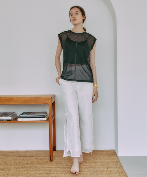 PUBLIC TOKYO（パブリックトウキョウ）の「【高知県産】バックオープンブラトップ/バックストリングキャミソール/カップイン（キャミソール・レディース・ホワイト/ブラック・FREE）」の17枚目の写真