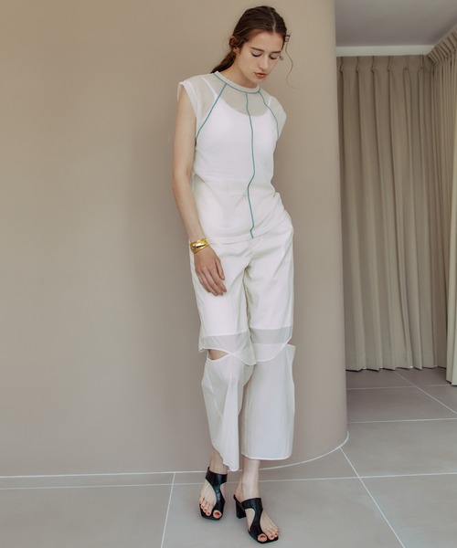 PUBLIC TOKYO（パブリックトウキョウ）の「【高知県産】バックオープンブラトップ/バックストリングキャミソール/カップイン（キャミソール・レディース・ホワイト/ブラック・FREE）」の14枚目の写真