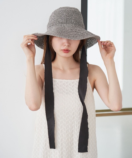 Kastane（カスタネ）の「紐付きHAT（ハット・レディース・ライトグレー/ベージュ・FREE）」の8枚目の写真