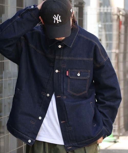 classicalelf(クラシカルエルフ)の「大人のこなれ感。 裏キルティング ルーズデニムジャケット(デニムジャケット・レディース・ベージュ/ワンウォッシュ/アイボリー・X-LARGE/MEDIUM/SMALL/LARGE)」の19枚目の写真