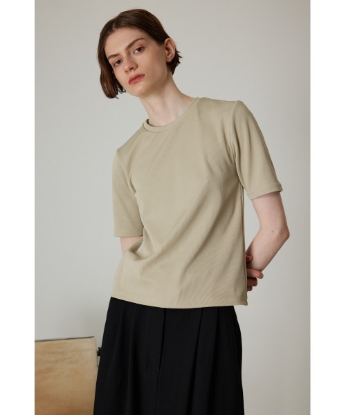 RIM.ARK（リムアーク）の「Half design zip tops（Tシャツ