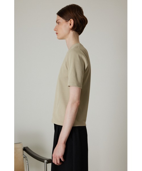 RIM.ARK（リムアーク）の「Half design zip tops（Tシャツ