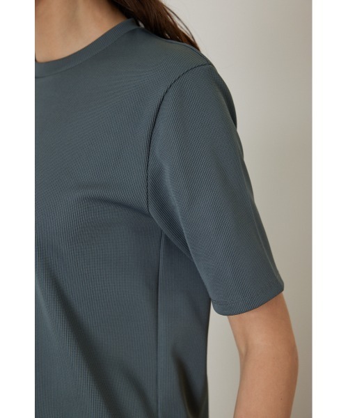 RIM.ARK（リムアーク）の「Half design zip tops（Tシャツ